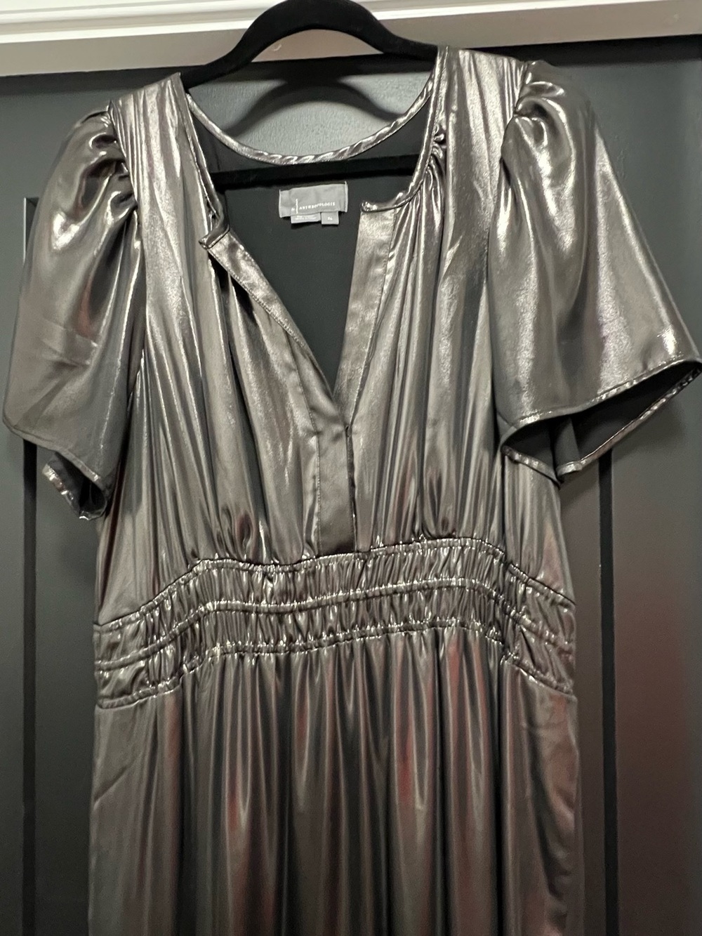 Anthropologie The Somerset Maxi Dress Metallic - Great for holiday parties